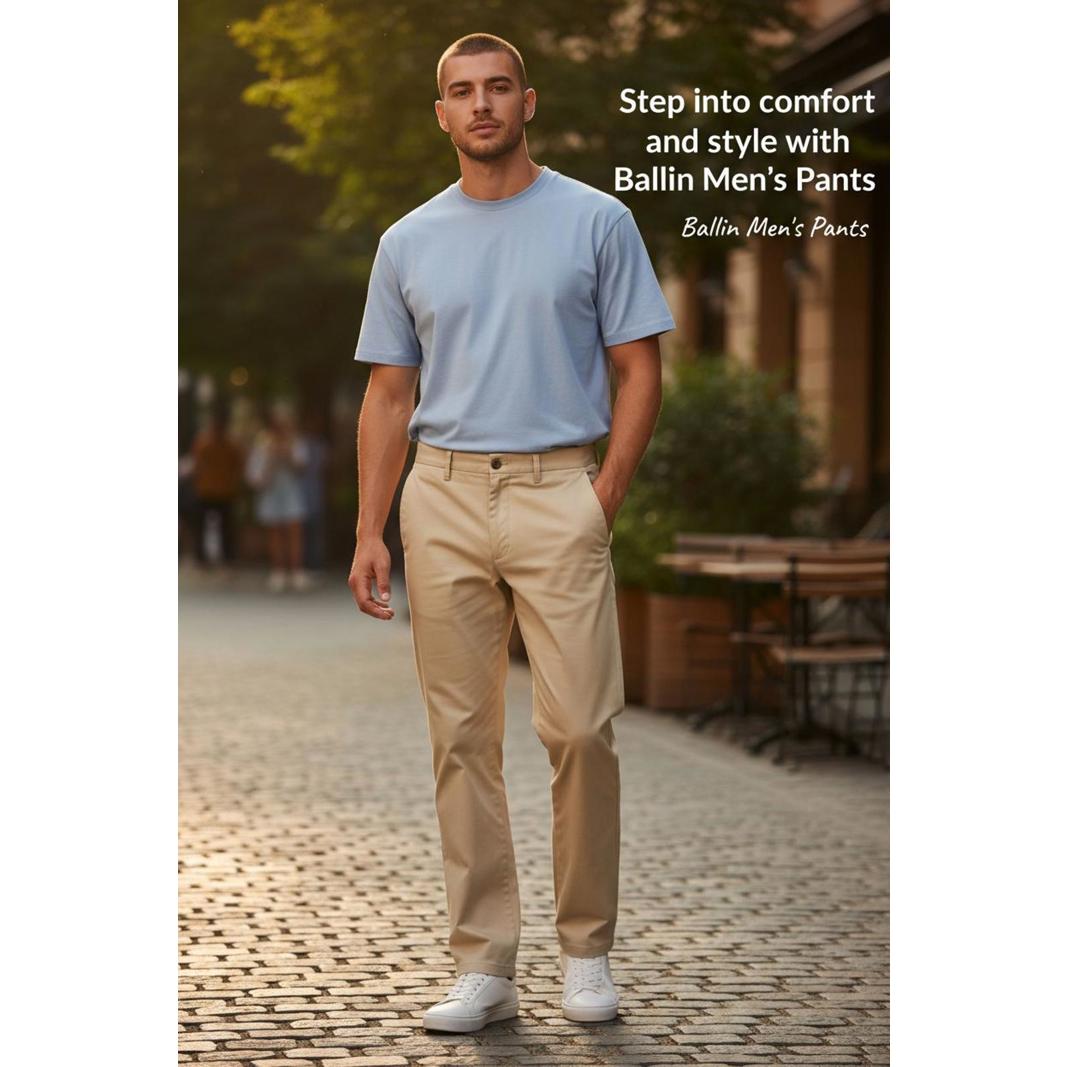 Ballin Men's Khaki Chino Pants
